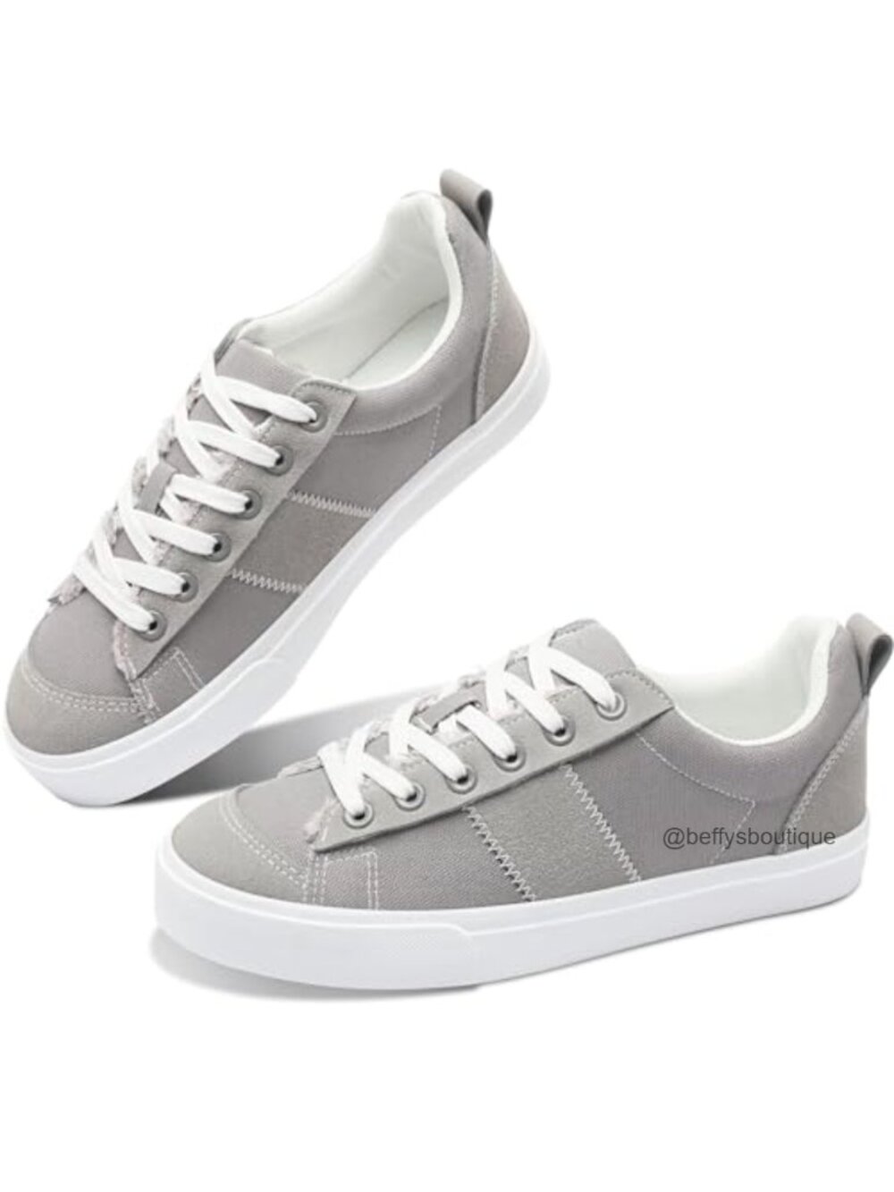 Canvas Sneakers Lace Up Low Top Comfortable Casual Skate Shoes
